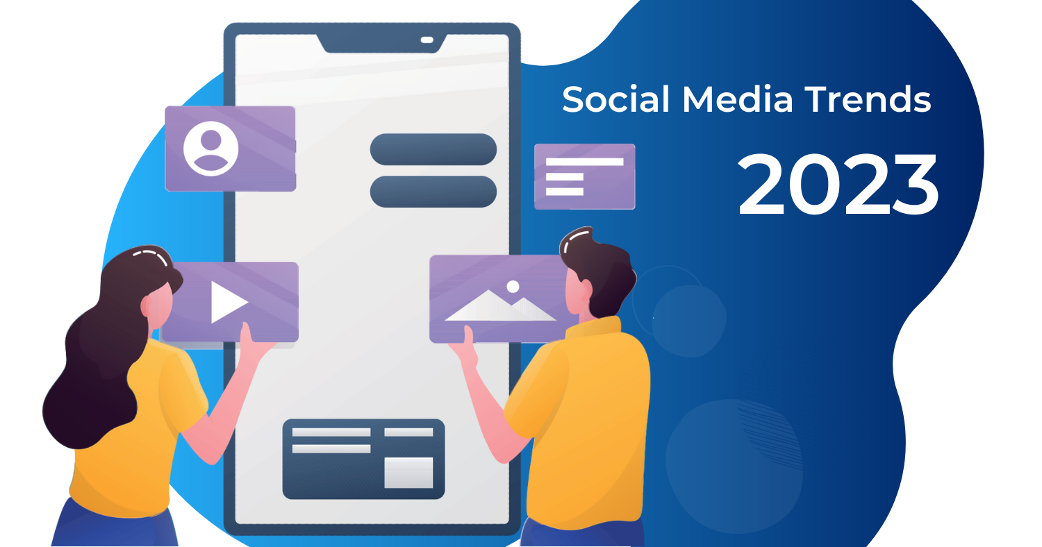 Social Media Trends in 2023 Illustration